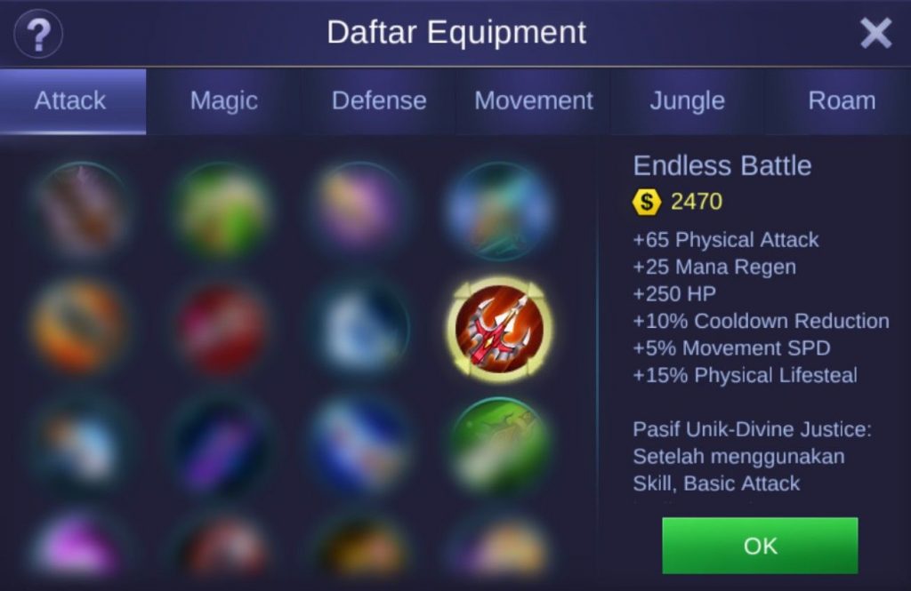 Penjelasan Lengkap Item Endless Battle di Mobile Legends, Buat Player ...